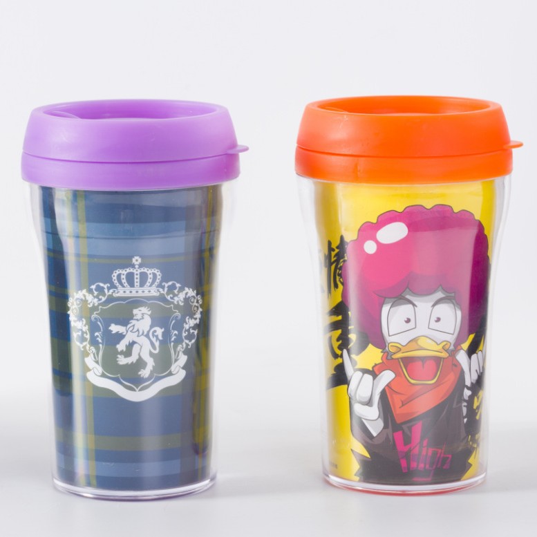 Двойная пластиковая чаша, модная, 250 мл, рекламный подарок