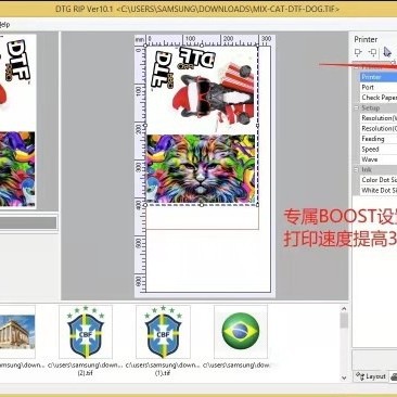 The upgraded white color is the same as Acro RIP (color & white)10.3 printer color separation and ink control.