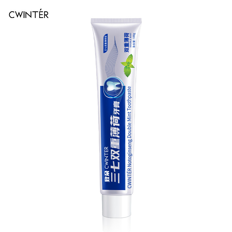 Zhiduo Toothpaste Freshens Breath and Cleans Teeth Plant Essence Panax Notoginseng Double Mint Toothpaste Freshens Breath Wholesale