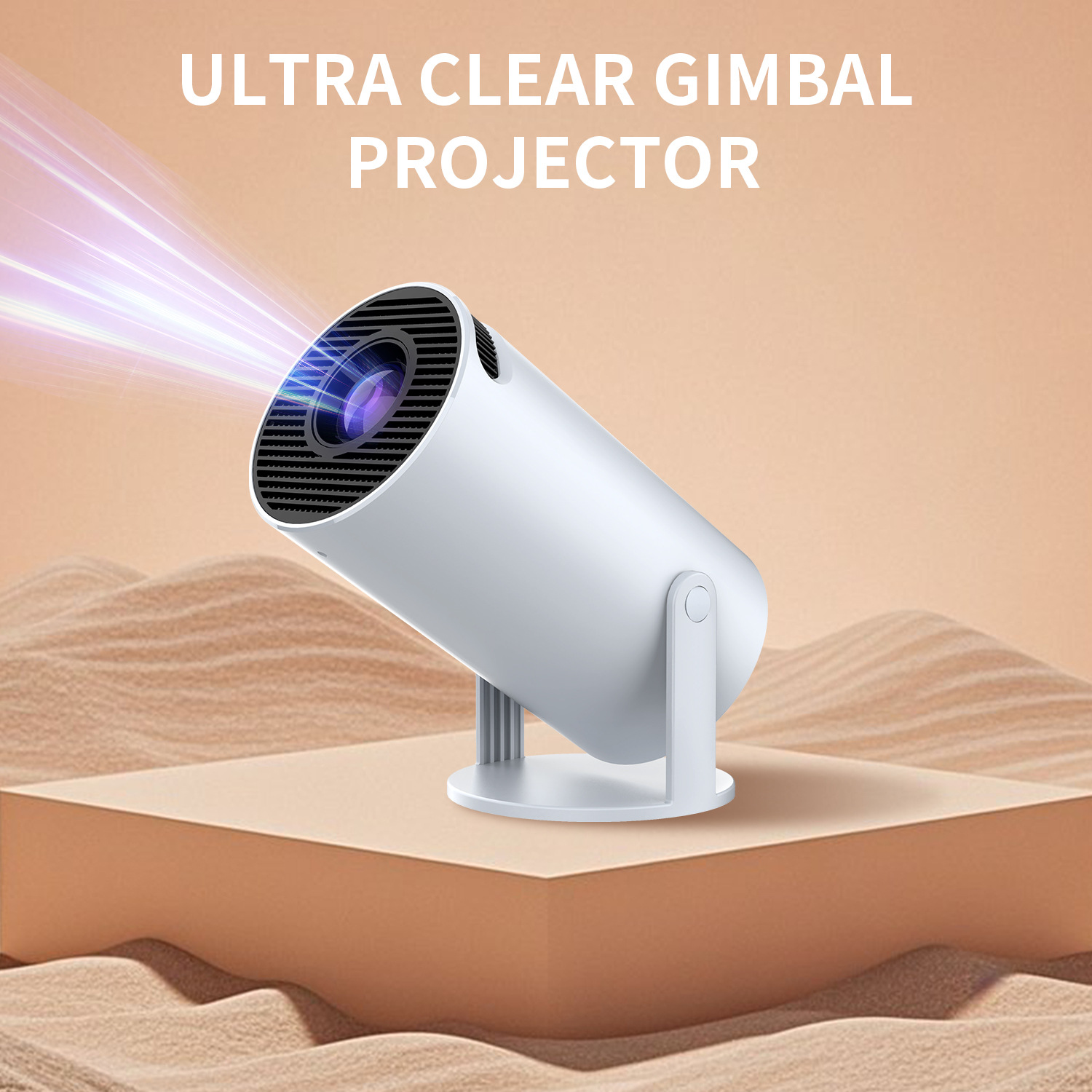 Портативный ультра HD умный проектор Hy300A, популярная зарубежная система, 5G домашний проектор