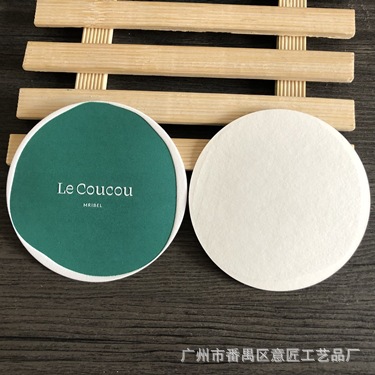 Factory-Made Disposable Coasters, Hotel Rooms 4+1 Tissue Paper Wax Bottom Coasters with Customized Logo Patterns