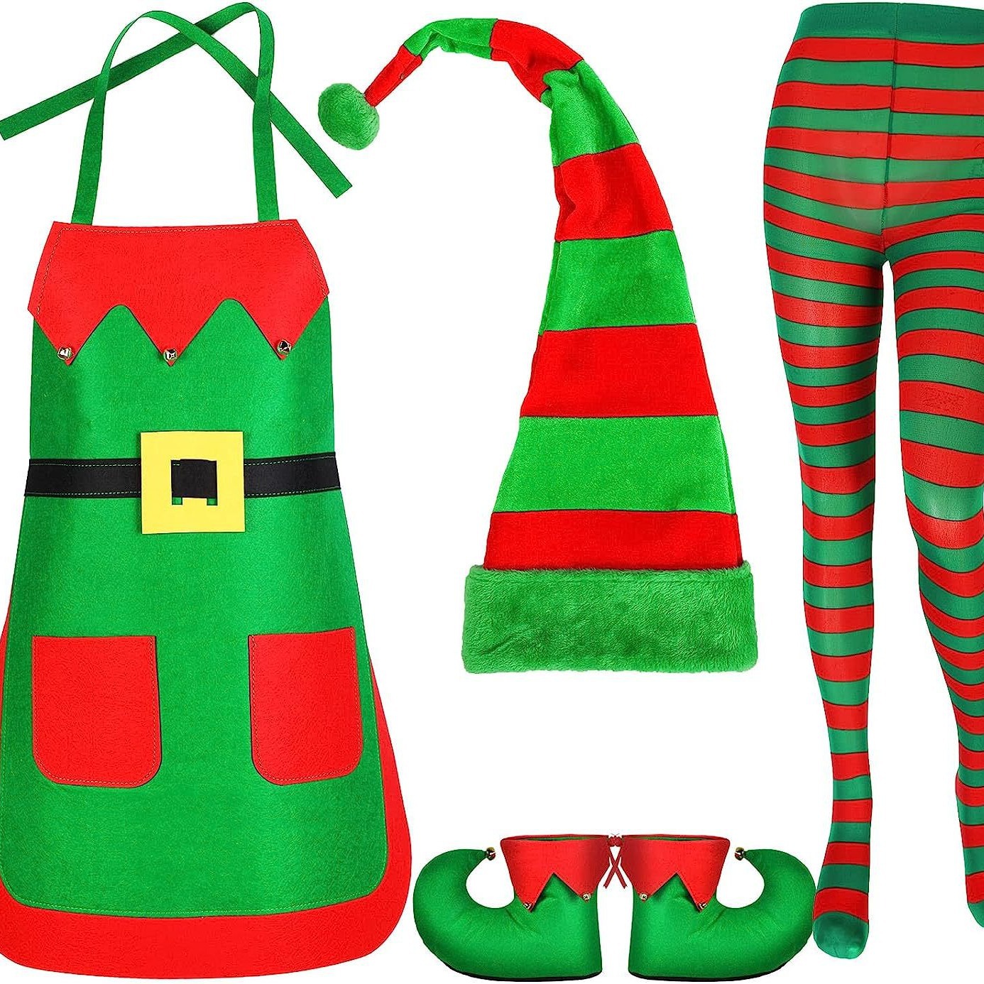 New Christmas decorations Christmas holiday costumes Christmas kitchen apron family party supplies hat