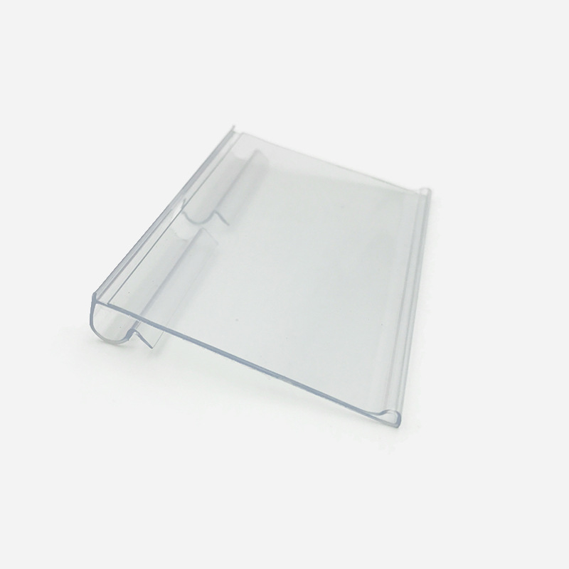 Spot supermarket shelves department store commodity price tag listing transparent plastic hook tag PVC tag