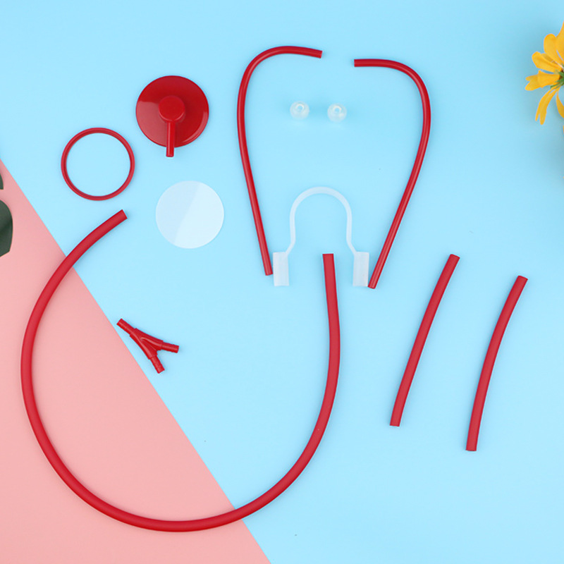 Factory direct supply self-made simulation stethoscope children's science and technology small production DIY stethoscope experimental science and education toys