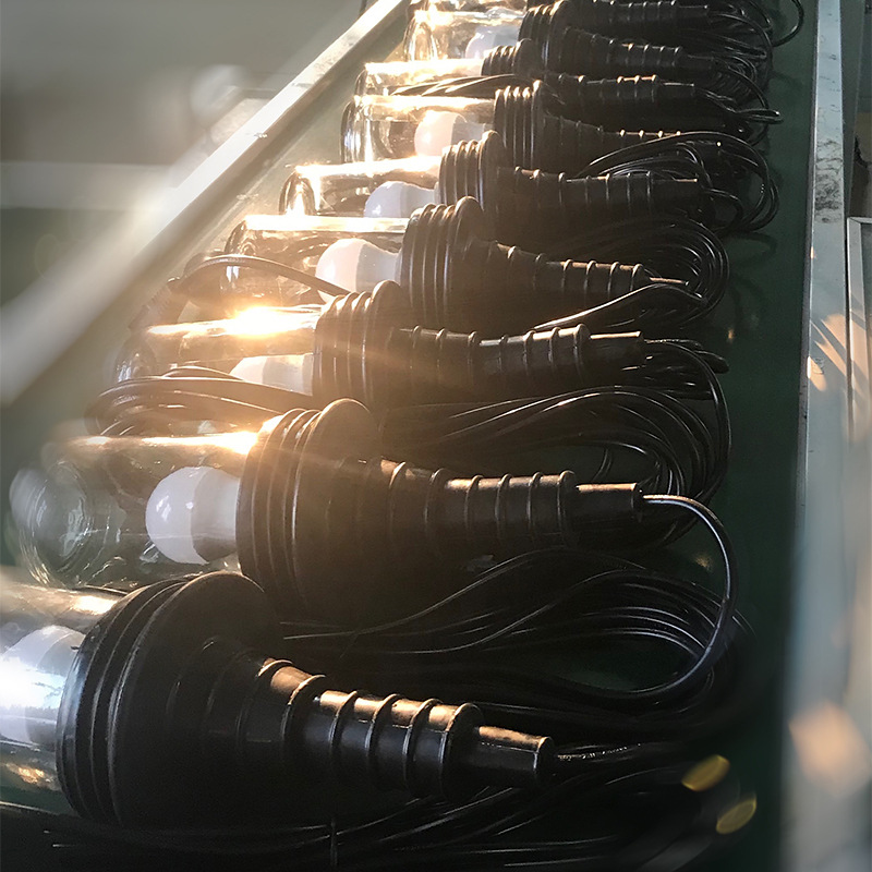 Work Light for Auto Repair, Wired, for Inspection and Maintenance, Lighting, Plug-In, Replaceable Bulb, Portable Inspection Light for Marine Use