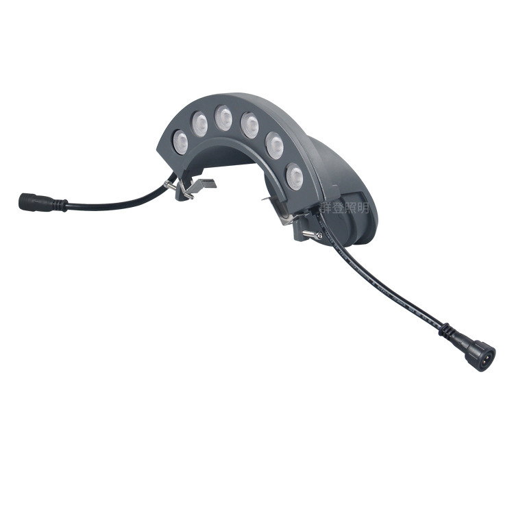 Manufacturer's Outdoor Lighting Project before and after Luminous Led Corrugated Lights for Ancient Buildings and Temples Double-Sided Luminous Tile Lights 9W