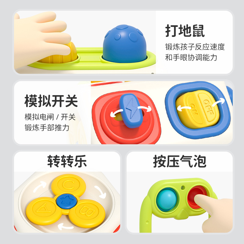 Cross-Border Children's Educational Toys, Early Learning Busy Ball, Octahedral Hand-Held Ball, Montessori Toys for Infants Aged 0 to 1 Year