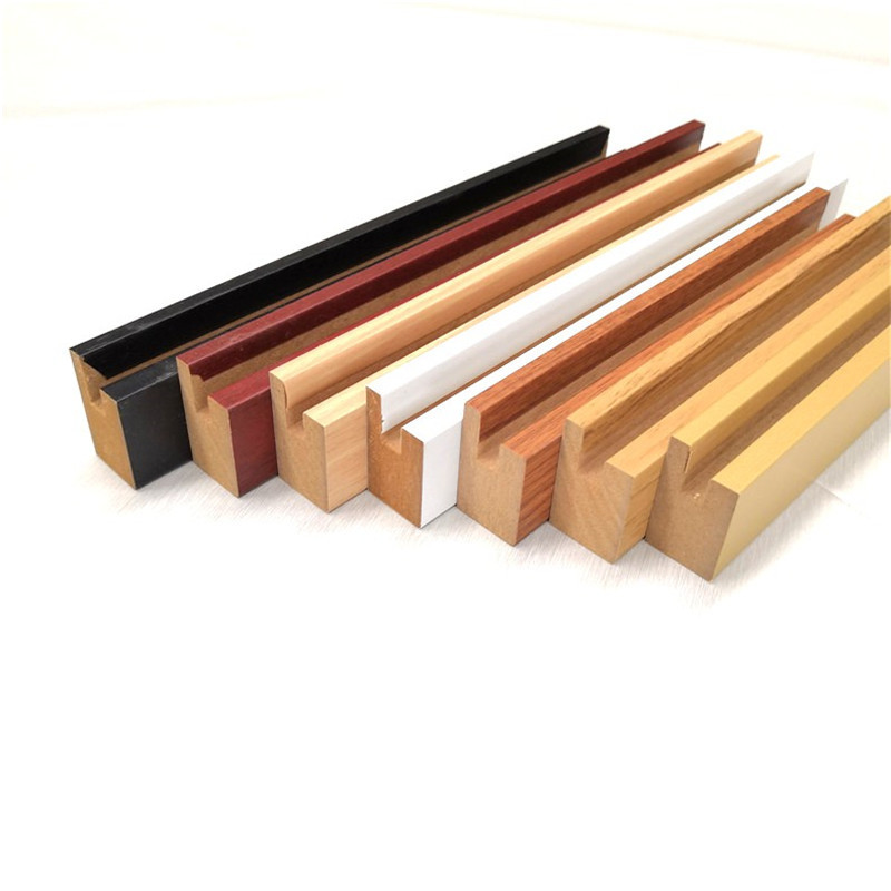 Factory Customized Wholesale Mdf Paper Covered Density Board Line Decorative Frame Calligraphy and Painting Border Strip Photo Frame Mounting Frame Strip