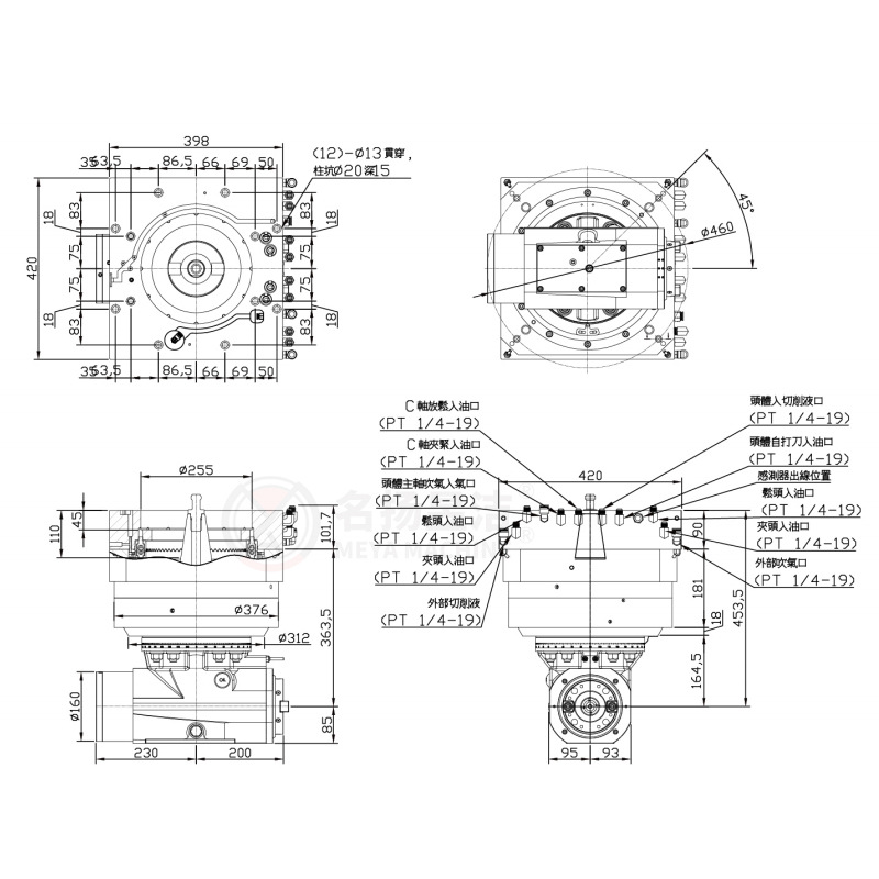 Ks-A87Wg Fully Automatic Milling Head Cnc Gantry Milling Machine Machine Tool Milling Head Taiwan Original Milling Head Manufacturer Ready Stock