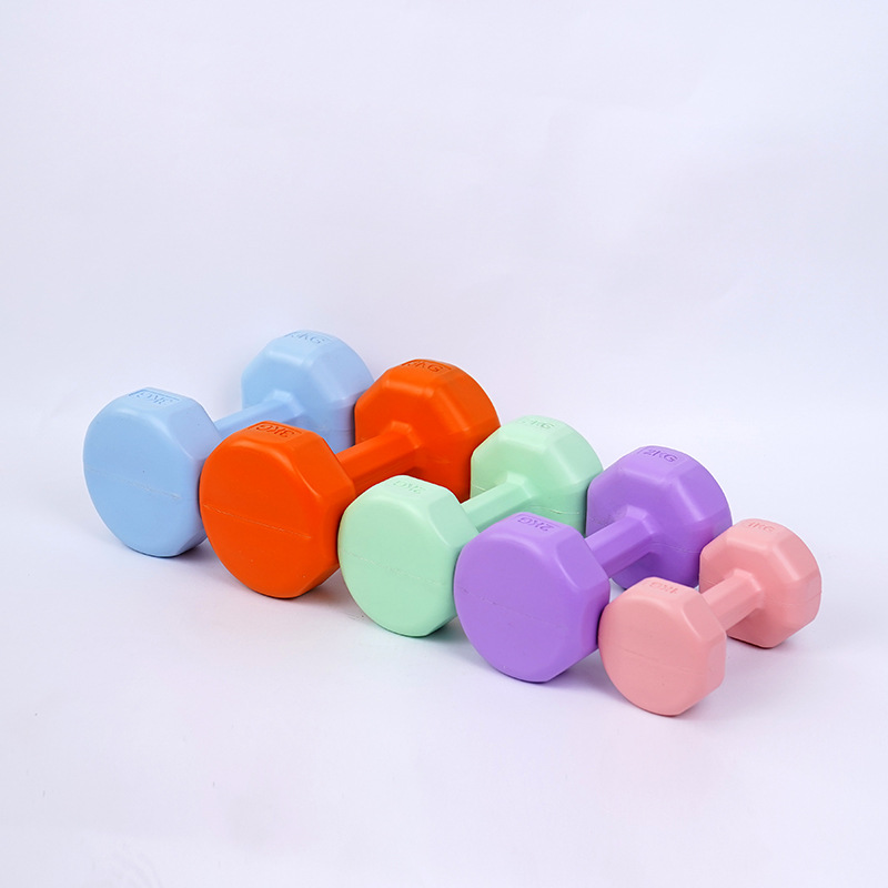 Colorful Cement Dumbbell Home Yoga 1-3kg Beginner Men and Women Thin Arm Gym Handheld Small Dumbbell