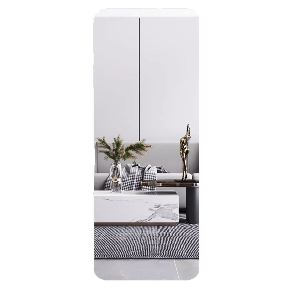 Acrylic Soft Mirror Internet Celebrity Makeup Mirror Wall-Mounted Self-Adhesive Bathroom Bathroom Home Splicing Full-Length Mirror