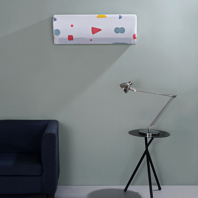 Simple floral air conditioner cover living room bedroom air conditioner dustproof protective cover household hanging machine dust cover all-inclusive cover cloth