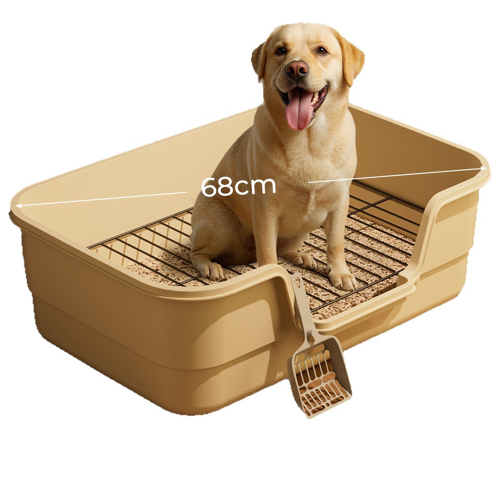 Dog toilet oversized anti-splash high fence dog urinal mouth small dog flat pet supplies manufacturers on behalf of the hair