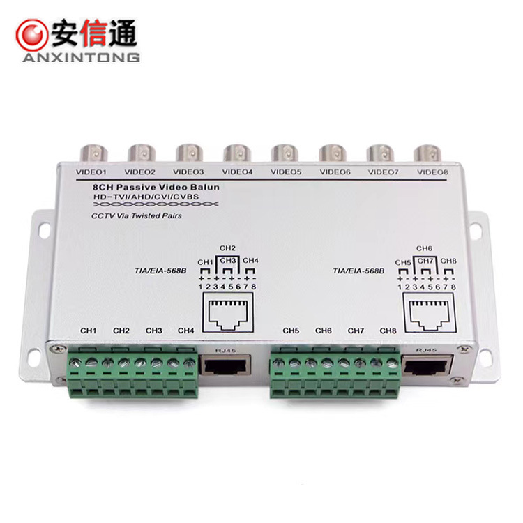Мониторинг пассивный передатчик, 8-канальный витая пара передатчик, BNC в RJ45 сетевой кабель передатчик, HD передатчик