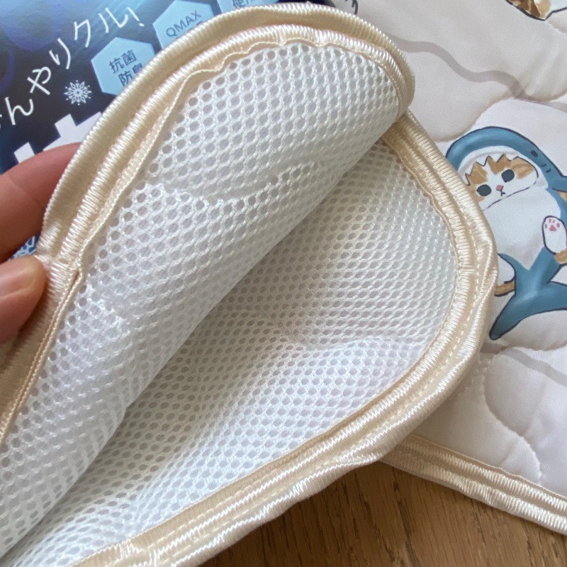 Free Shipping Foreign Trade Shark Cat Bread Thief Cool Sense Pillow Towel Air Conditioning Cold Pillow Mat Summer Cool Quilted Ugly Fish Yugui