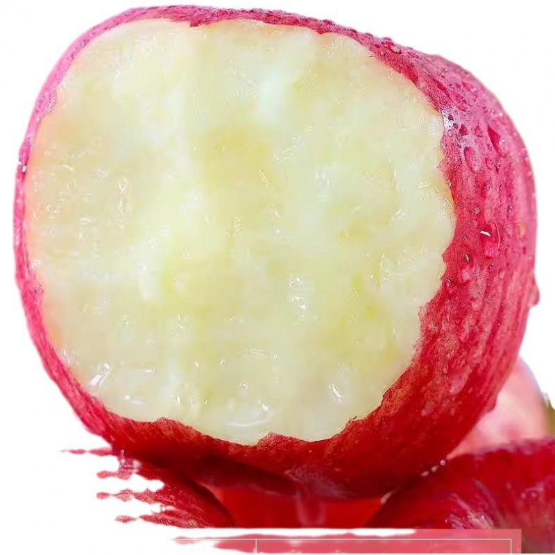 Yantai Red Fuji Apples, Seasonal Fresh Fruit, Whole Box from Qixia, Shandong, Crispy Sweet Rock Sugar Heart, Plain Apples