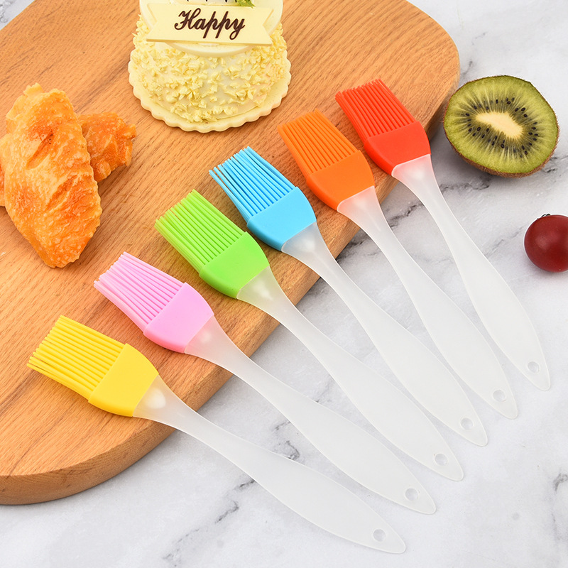 Маленькая разделенная силиконовая кисть для барбекю, термостойкая