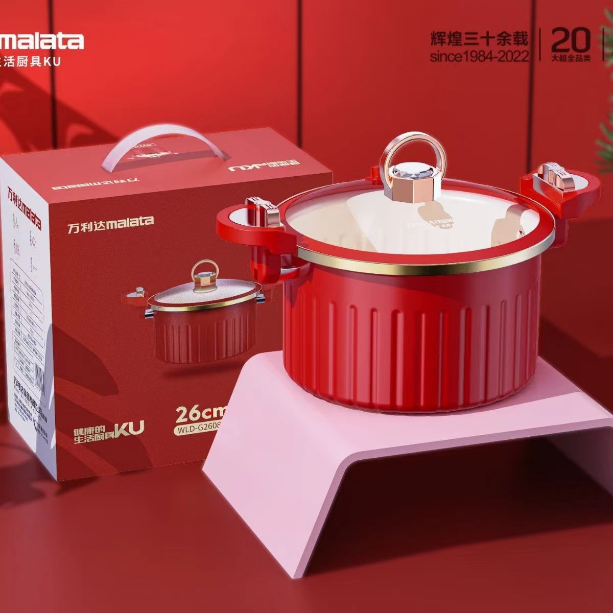 New Phnom Penh Roman pot pressure soup pot multi-functional non-stick micro-pressure cooking pot binaural enamel pot gift wholesale