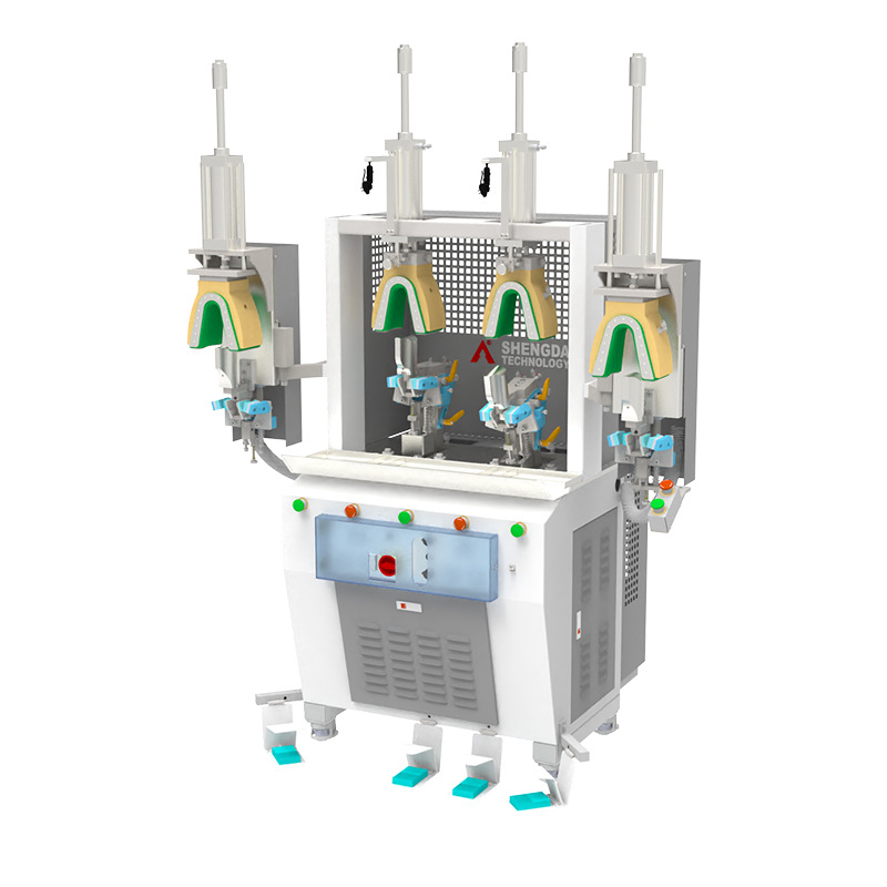 Shengda Technology Guangdong Simple Operation Sweep Blade Type Double Cold Double Hot Heel Shaping Machine Factory Direct Sale