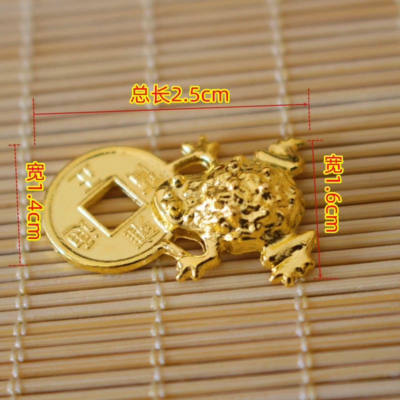 New Golden Toad bite copper alloy jewelry DIY table accessories Golden diameter 26mm glue factory wholesale