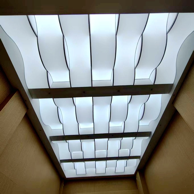 Source Factory Customized Special-Shaped Soft Film Ceiling Material Brand Office Ceiling Engineering Installation