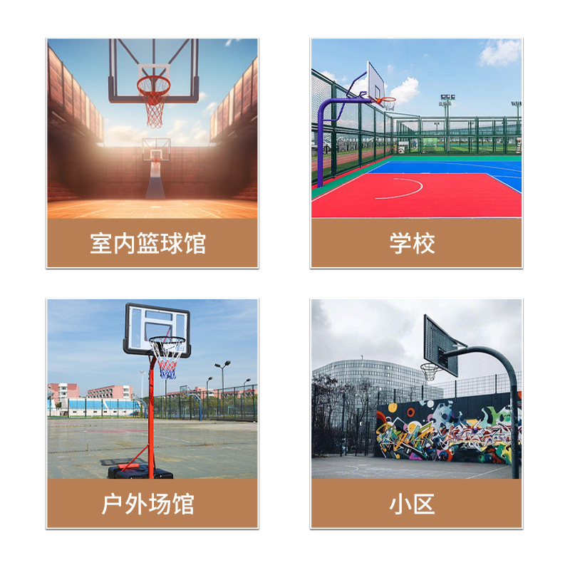 Basketball Net Foreign Trade Cross-Border Game Training Basketball Rack Net Thickened Nylon Rope Net Outdoor Sports Polyester Basketball Net