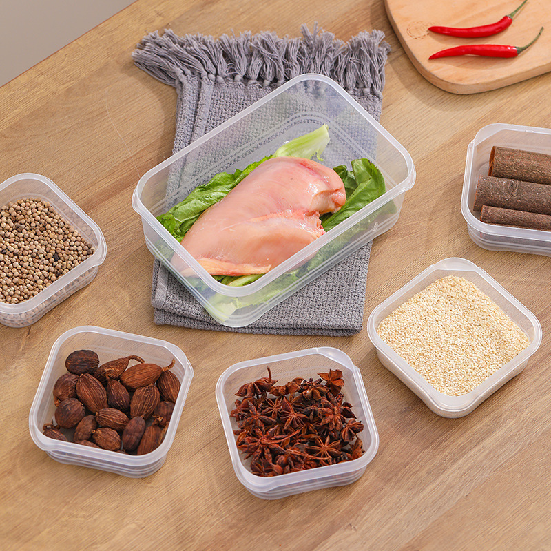 Refrigerator Frozen Meat Storage Box Food-Grade Special Quick-Frozen Meat Packaging Box Sealed Refrigerated Heating Meal Preparation Crisper