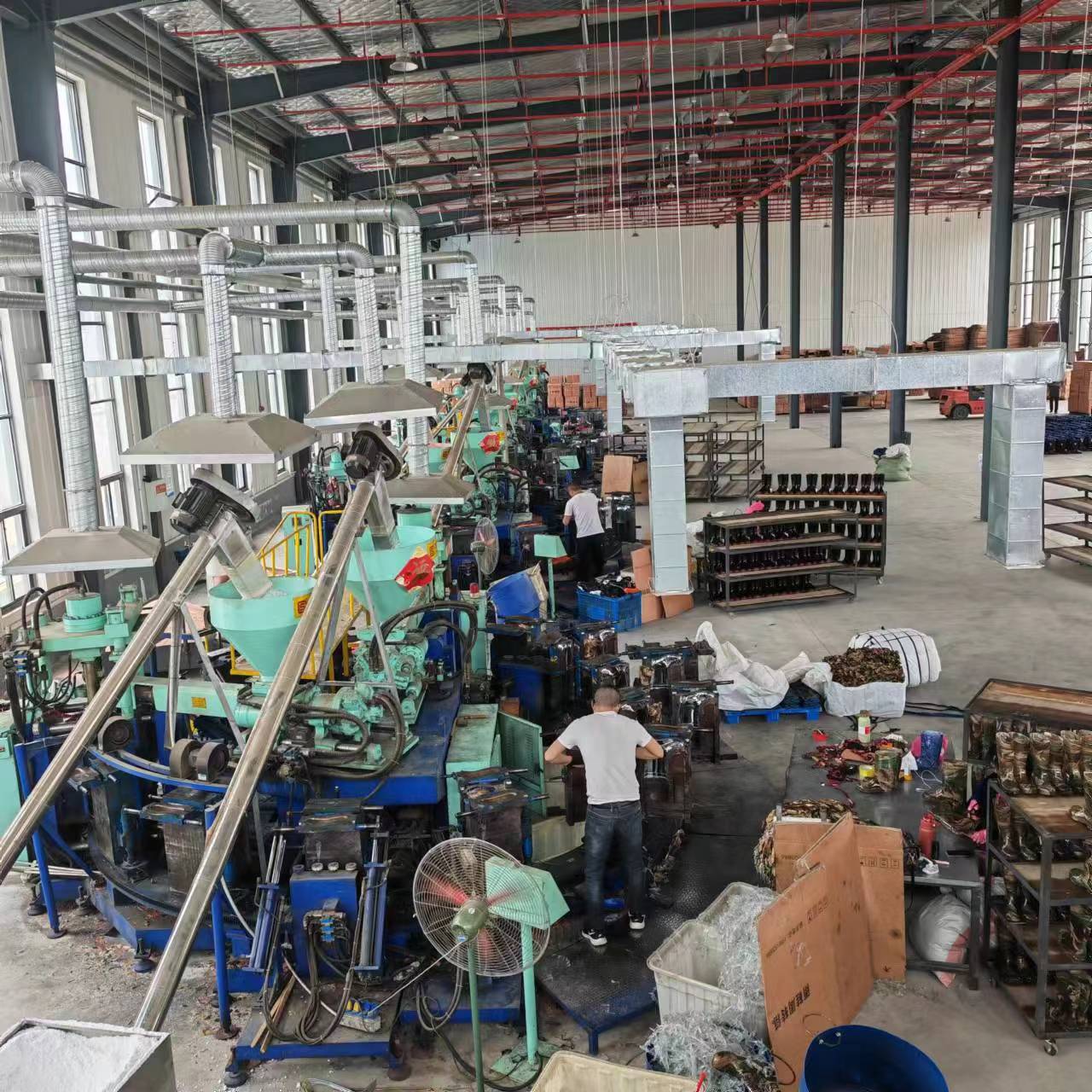 Rain Boots Labor Protection Construction Site Pvc Rain Boots Men's High Tube Non-Slip Wear-Resistant Rubber Shoes Water Shoes Thickeneded Beef Tendon Wholesale Mid Tube