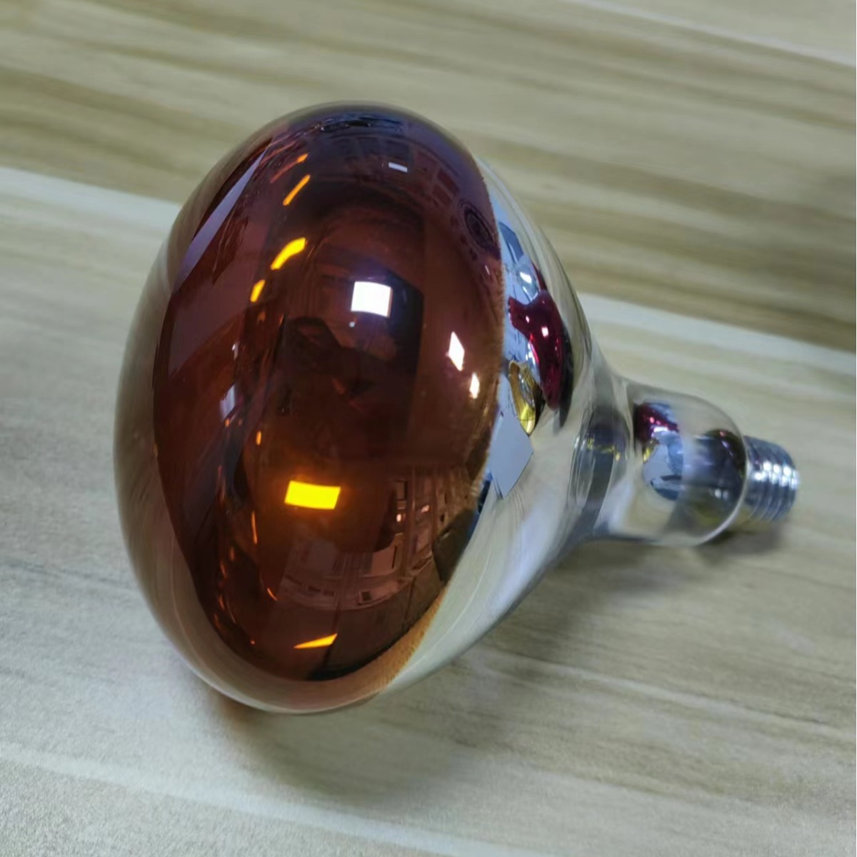 80 s glossy caramel waterproof explosion-proof heating bulb copper head breeding Bulb Baking lamp insulation bulb