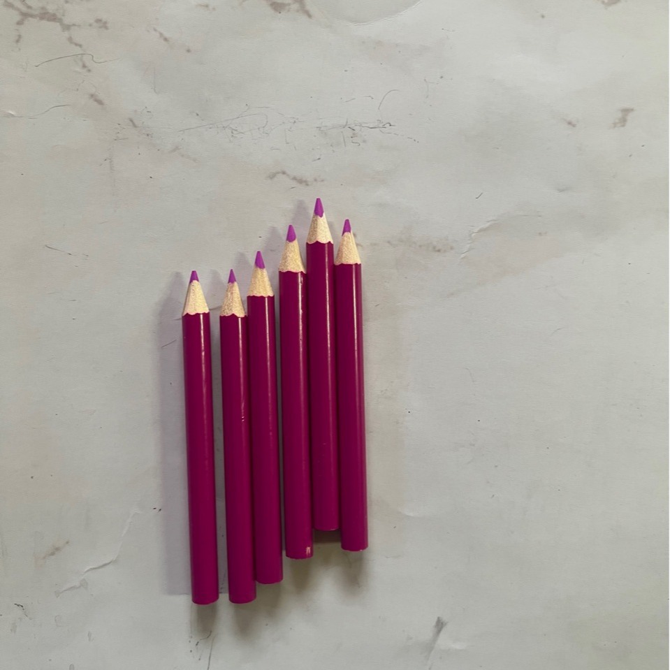 Factory Direct Supply 3: 5 inch round rod color pencil short color lead mini pencil student stationery supporting wholesale