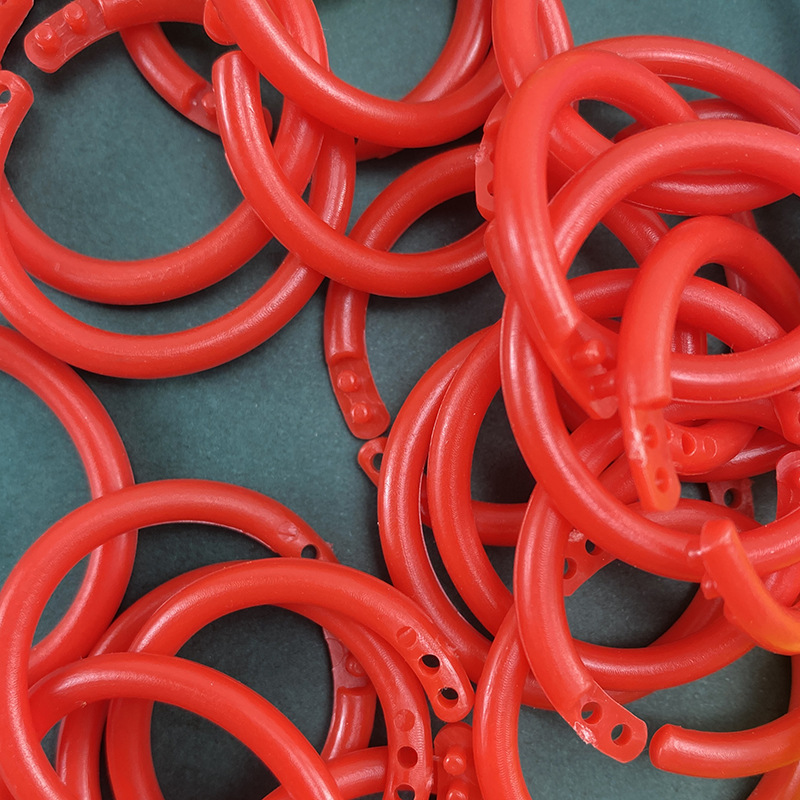 Colorful Plastic Binder Rings for Loose-Leaf Binding, Inner Page Storage Rings, Planner Rings, Card Rings, Planner Accessories