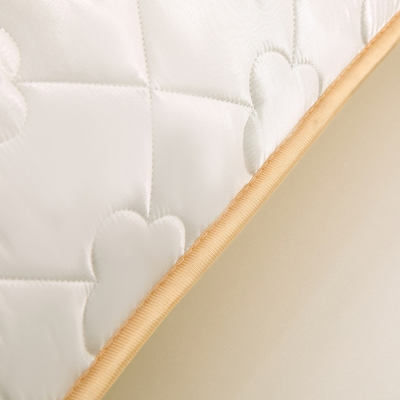 Luxury Silkman 2025 New Summer Ice Silk Cool Quilted Pillowcase Single Pair Washable Thickeneded Pillow