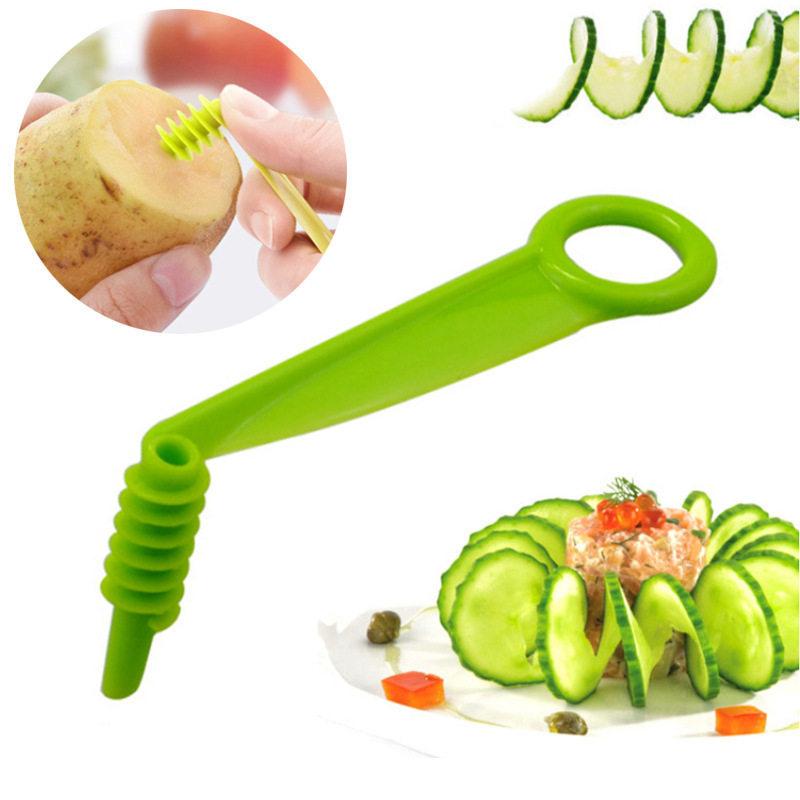 Cucumber Spiral Slicer, Hand-Cranked Cucumber Slicing, Multi-Functional Vegetable Cutter, Creative Peeling Knife Customization