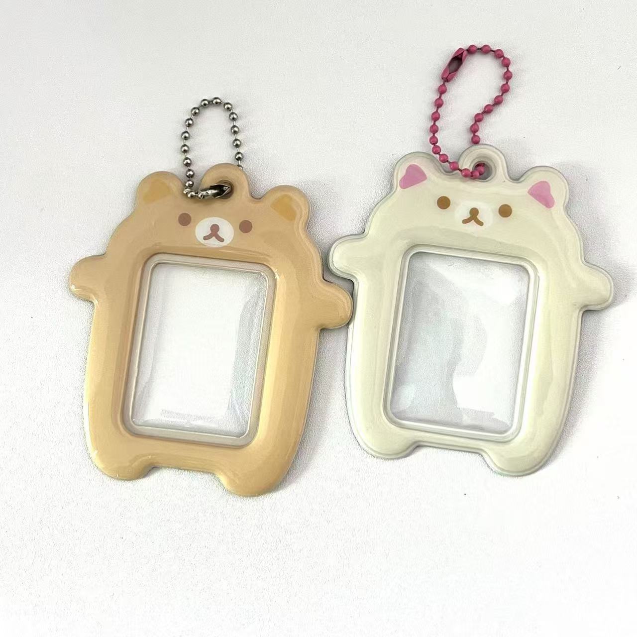 Kao Matsu Bear Small 2-inch ID Card Set Hand Account Book Decoration Aidou Photo Pendant