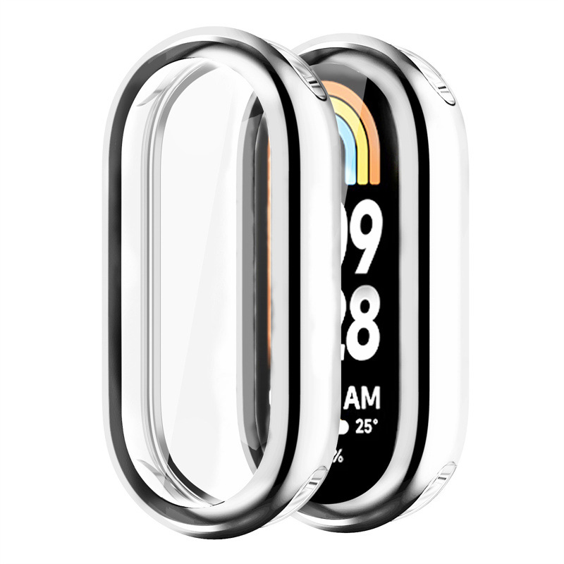 Suitable for Xiaomi Mi Band 9/10 Universal Electroplated Soft Watch Case Mi Band9/10 All-Inclusive Tpu Watch Case Protective Cover