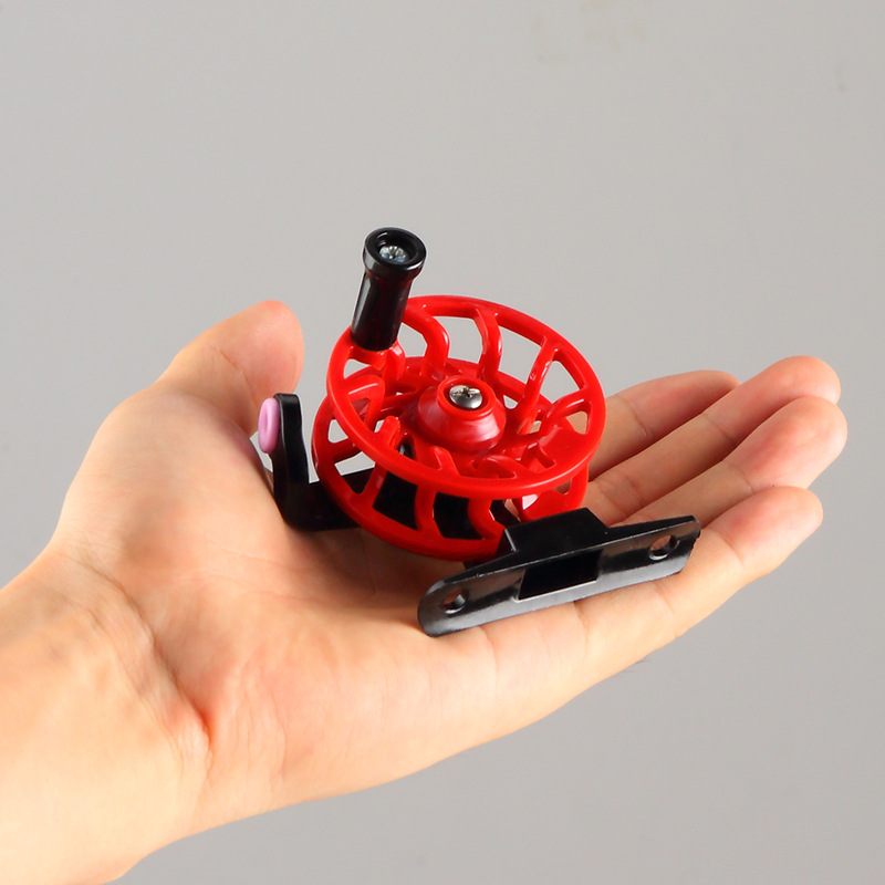 Moleka Plastic Vertical Front Wheel Rock Fishing Wheel Ice Fishing Wheel Fly Fishing Wheel with Unloading Fishing Line Wheel Live Fish Buckle Wholesale