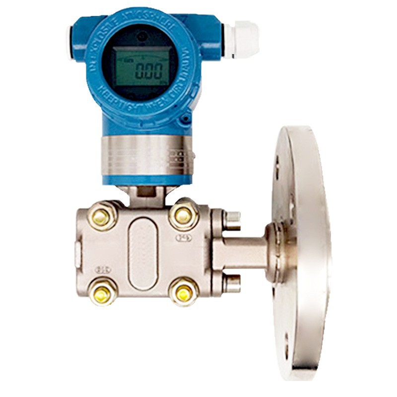 Single Flange Liquid Level Transmitter Double Flange Liquid Level Meter 316L Stainless Steel Diaphragm Flange Installation Diaphragm Intelligent