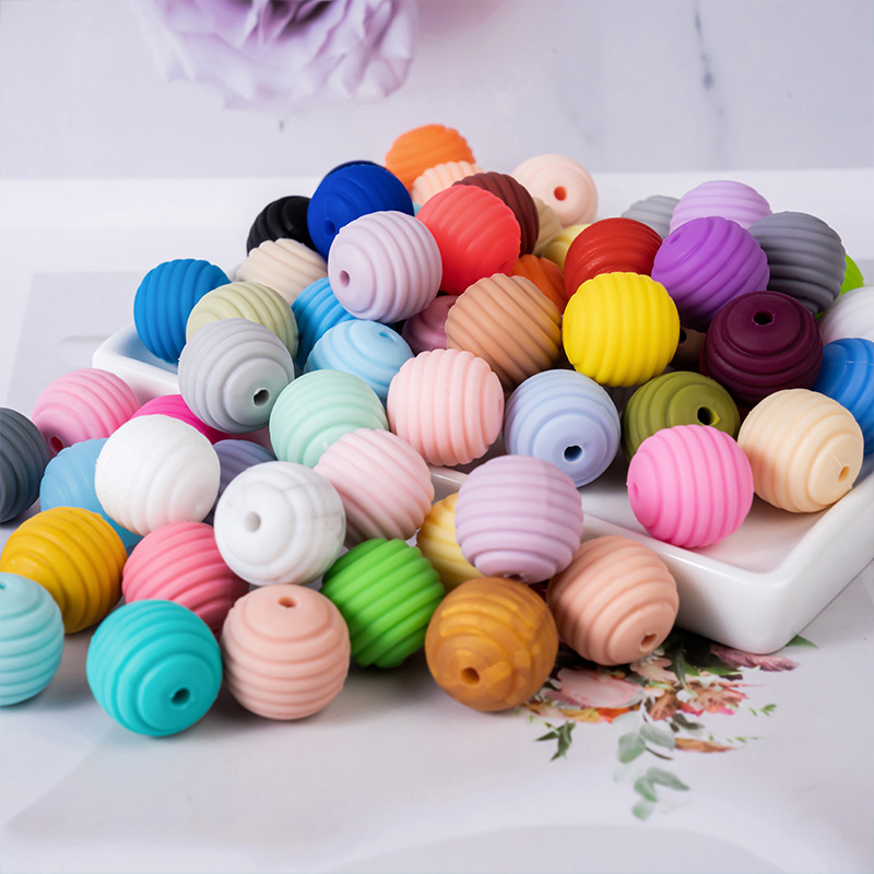 Силиконовые бусины для прорезывания зубов, 15мм, пищевого качества, оптовая продажа