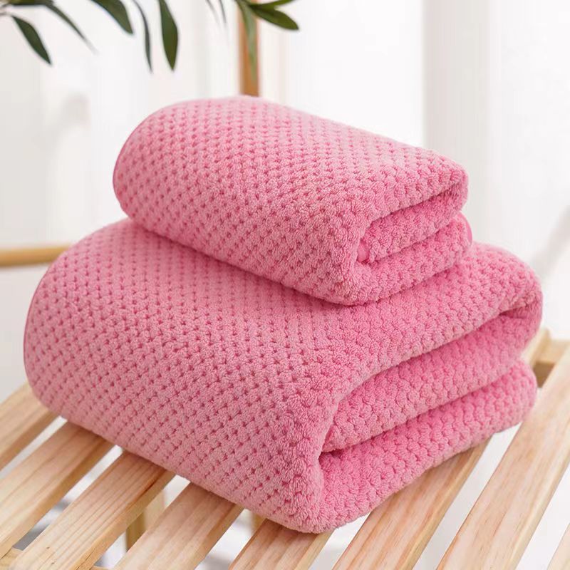 Custom coral fleece soft absorbent towel bath towel pineapple face towel gift towel wholesale