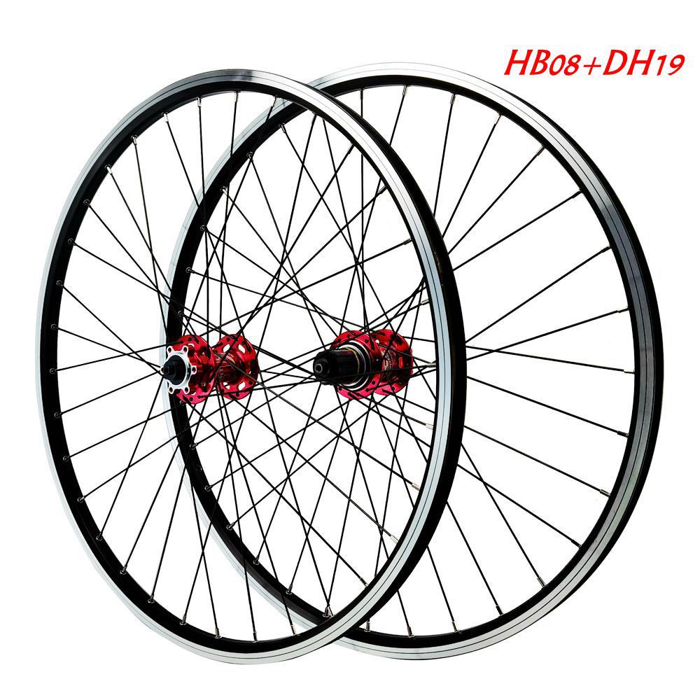 Bike wheel mountain wheel set 26/27.5/29 inch disc V brake Front 2 rear 4 Peilin bearing 12 speed quick release