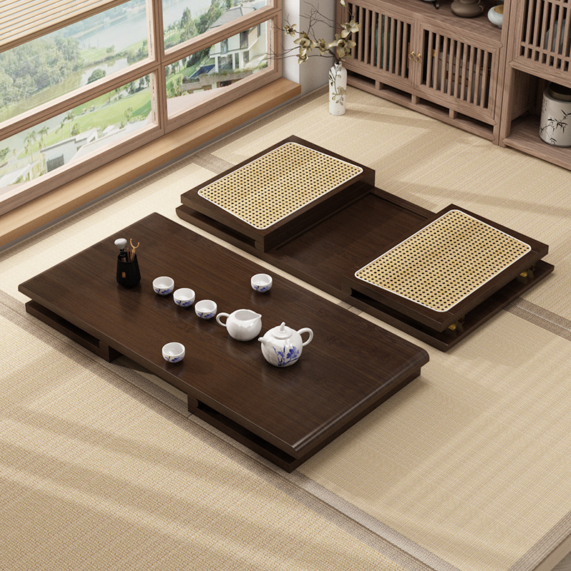 Tatami Japanese Style Bay Window Table Zen Style Folding Small Table Living Room Coffee Table Small Apartment Bedroom Floor Sitting Tea Table Tea Table
