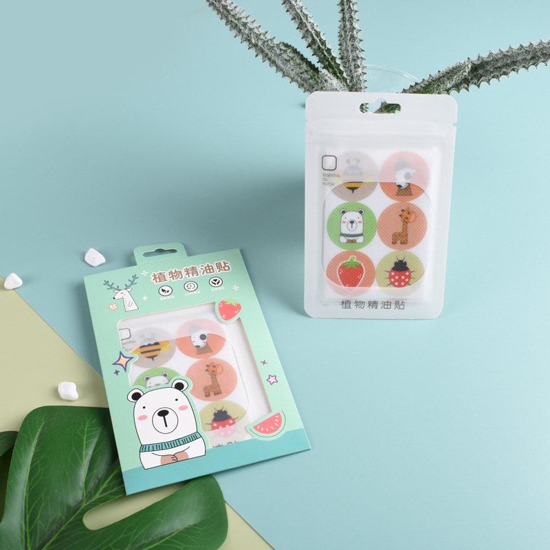 Plant Essential Oil Sticker for Outdoor Children Baby Baby Pregnant Women Anti-ding Sticker Non-woven Cartoon Custom Mosquito Repellent Sticker for in stock