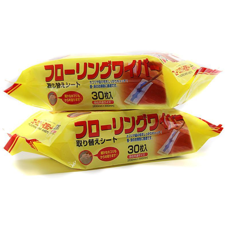 30 pieces of Japanese electrostatic disposable dust removal paper dust-free paper mopping machine dust removal paper floor cleaning mop dust cloth
