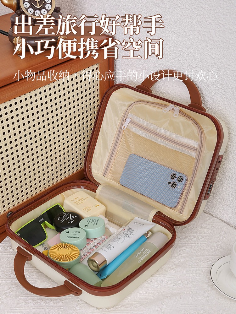 14 inch men's and women's children's suitcase cartoon pattern suitcase storage bag box hand gift