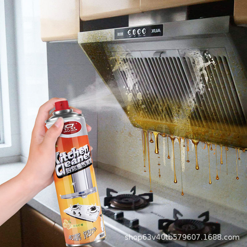 Duerdeao kitchen heavy oil cleaning agent kitchen ventilator oil stain cleaning and stain removal household foam cleaning agent