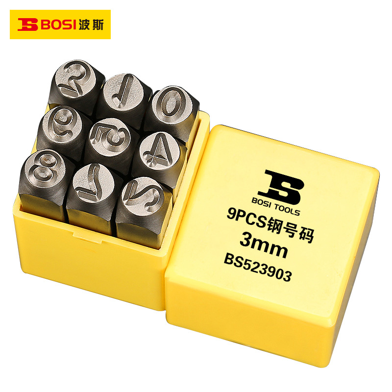 Персидский стальной штамп, стальной код, цифровая английская буква, символ, штамп 3-10 мм