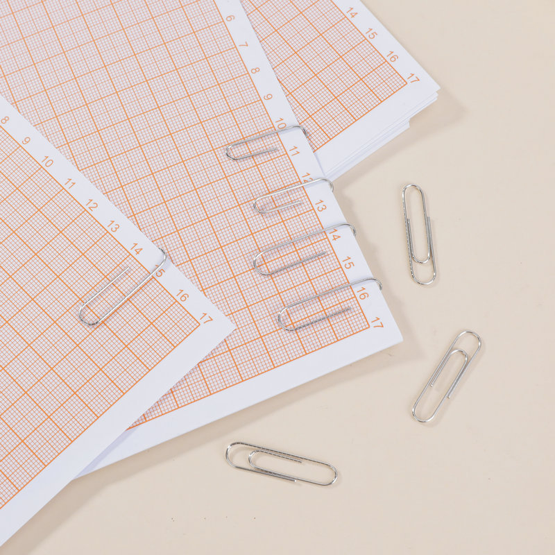 Embossed non-slip fixed paper clip silver pin nickel-plated paper clip 100 pieces \box office supplies wholesale