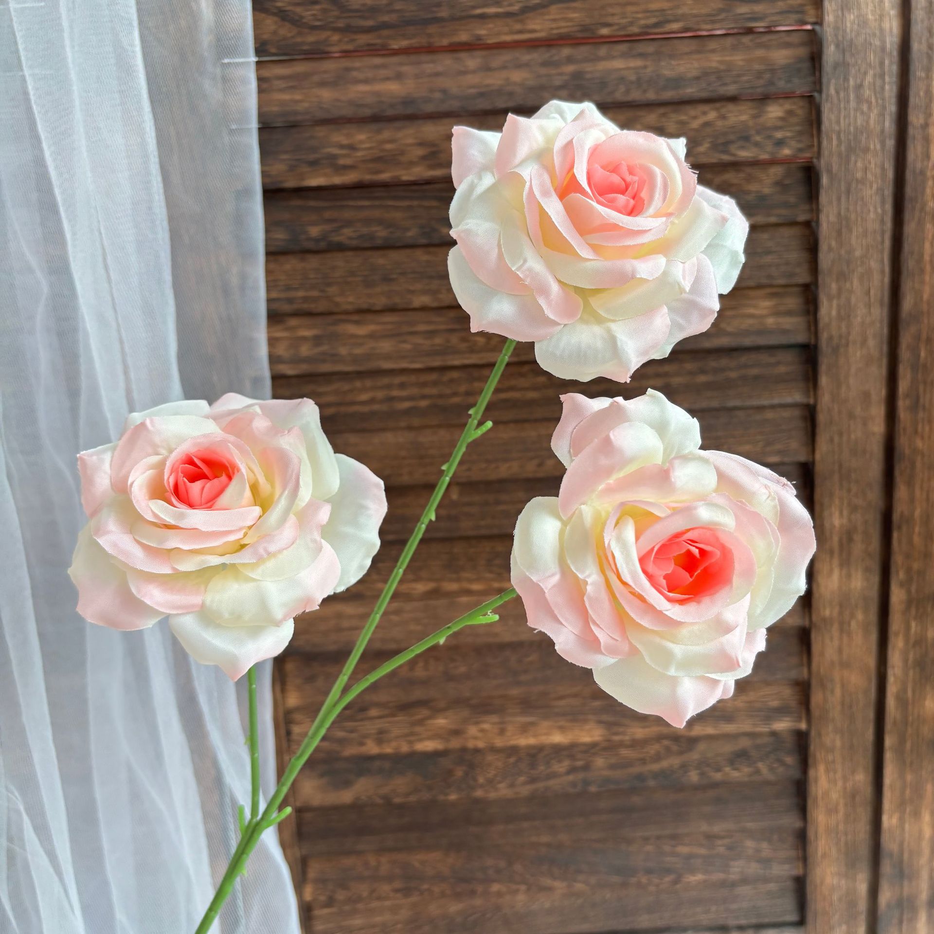 3-Headed Diamond Roses Without Leaves, Wedding Floral Arrangement, Floor Flower Arrangement, Rose Waterfall, Flower Sea, Flower Wall