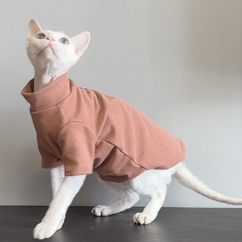 Hairless Cat Clothes Sphynx Autumn and Winter Warm Devon Cornish Curly Short-Legged Cat Autumn and Winter Clothing
