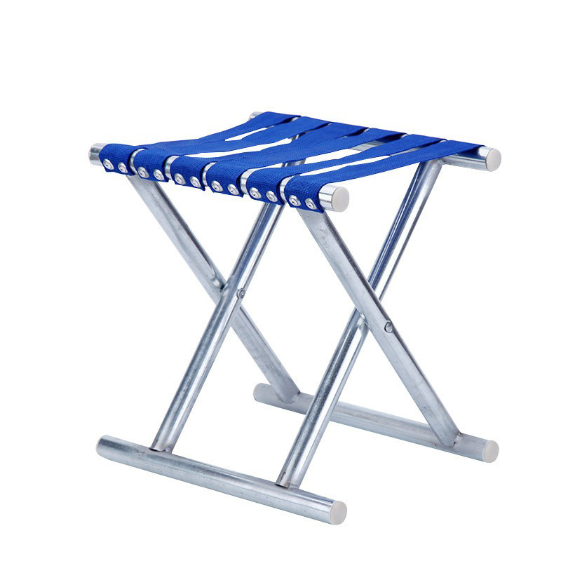 Iron Mazar Cross-border Outdoor Fishing Folding Portable Stool Thickened and Durable Stall Adult Widened Iron Pipe Mazar